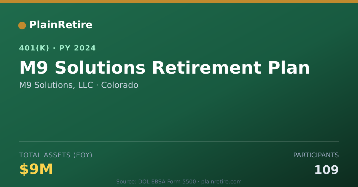 Shareable card for M9 Solutions, LLC 401(k) Plan (2024)