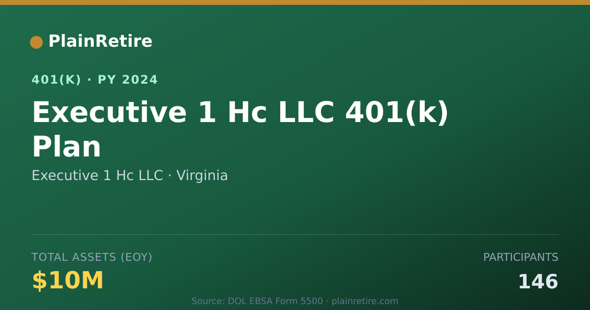 Shareable card for Executive 1 Hc LLC 401(k) Plan (2024)