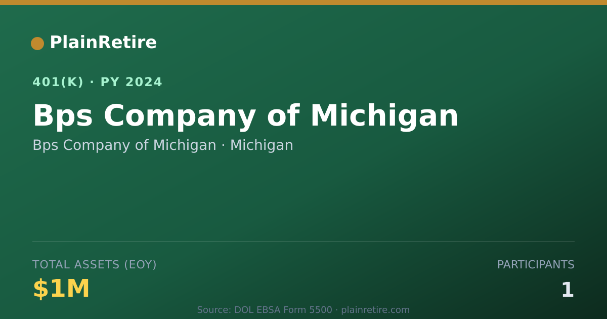Shareable card for Bps Company of Michigan 401(k) Plan (2024)