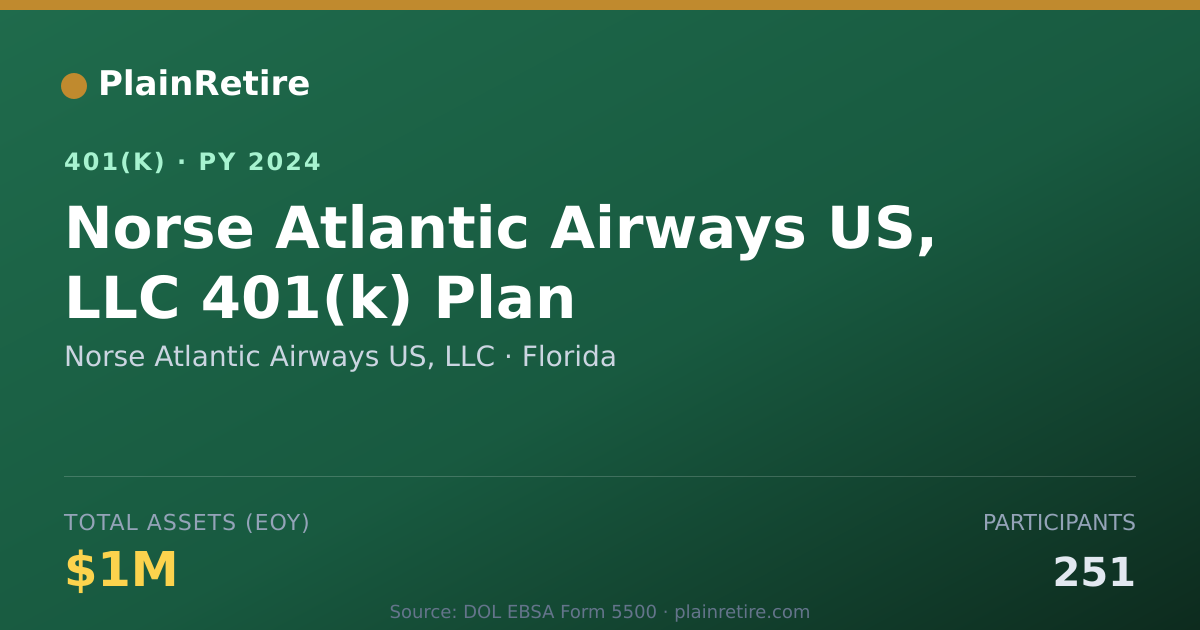 Shareable card for Norse Atlantic Airways US, LLC 401(k) Plan (2024)