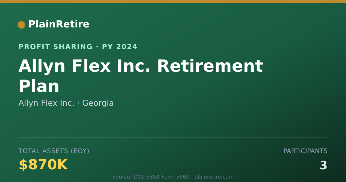 Shareable card for Allyn Flex Inc. Profit Sharing Plan (2024)