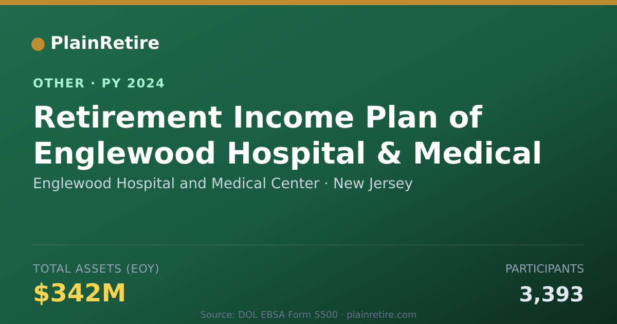 Shareable card for Englewood Hospital and Medical Center Retirement Plan (2024)