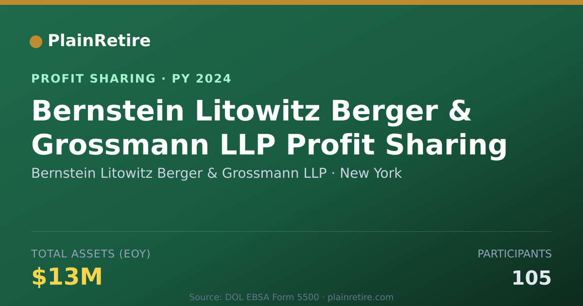 Shareable card for Bernstein Litowitz Berger & Gross Profit Sharing Plan (2024)