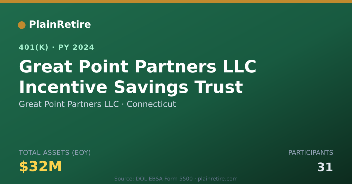 Shareable card for Great Point Partners LLC 401(k) Plan (2024)