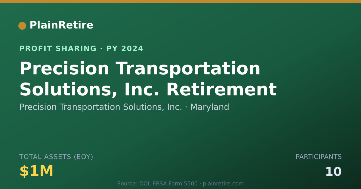 Shareable card for Precision Transportation Solution Profit Sharing Plan (2024)