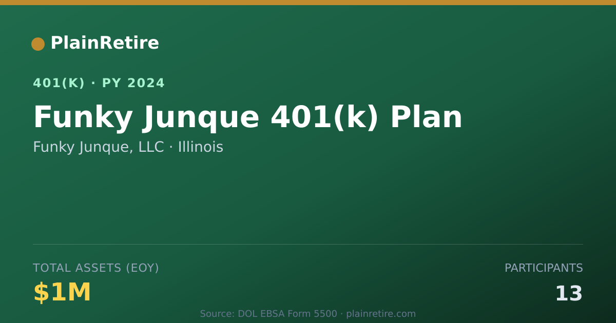 Shareable card for Funky Junque, LLC 401(k) Plan (2024)