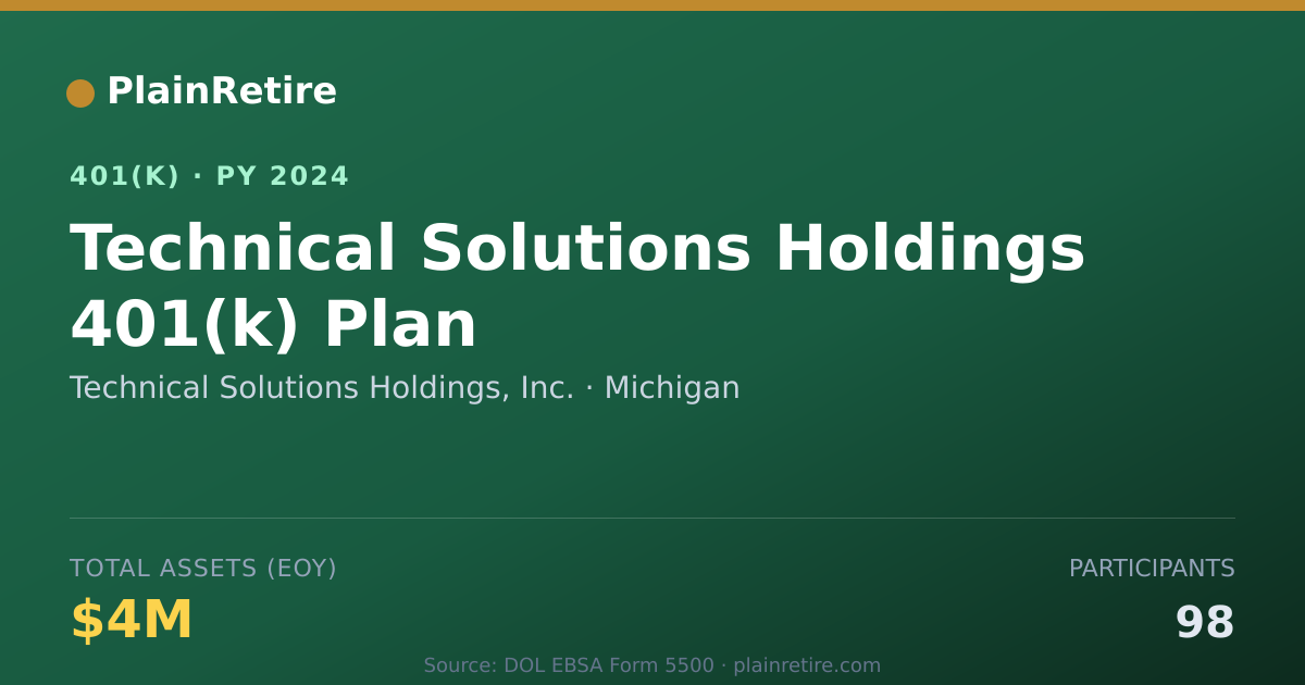 Shareable card for Technical Solutions Holdings, Inc. 401(k) Plan (2024)
