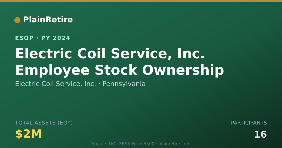 Shareable card for Electric Coil Service, Inc. ESOP (2024)
