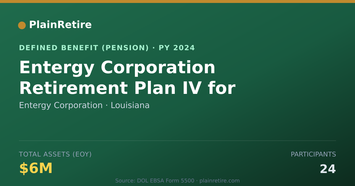 Shareable card for Entergy Corporation Pension Plan (2024)