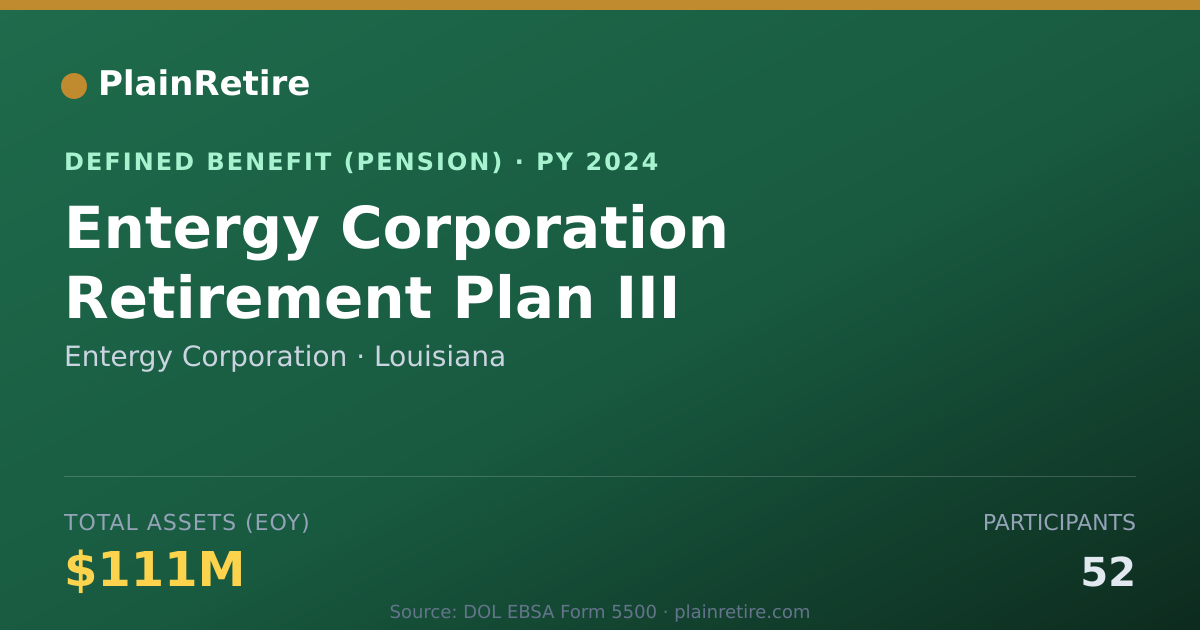 Shareable card for Entergy Corporation Pension Plan (2024)