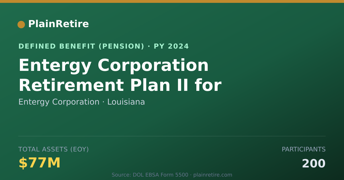 Shareable card for Entergy Corporation Pension Plan (2024)