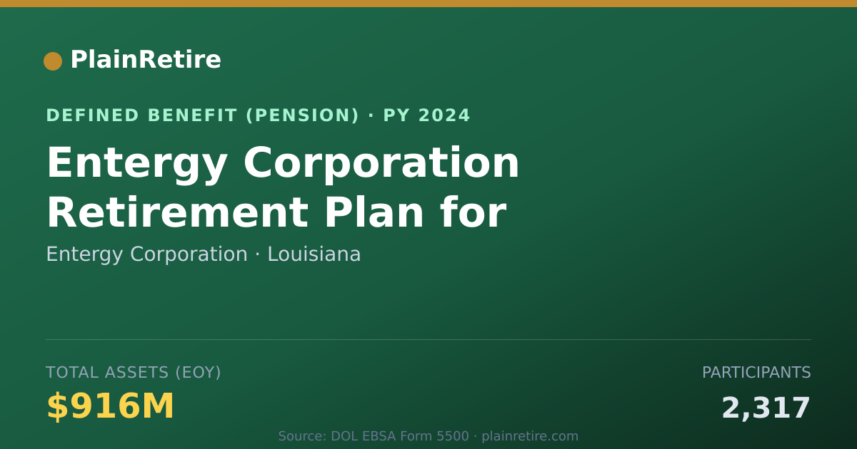 Shareable card for Entergy Corporation Pension Plan (2024)