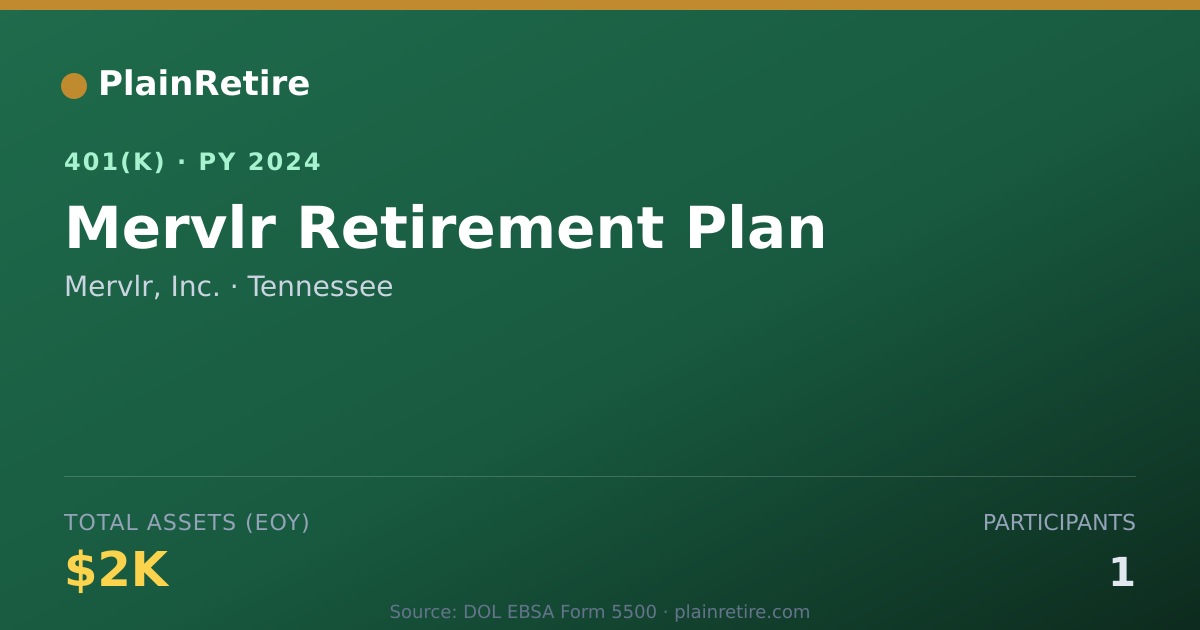 Shareable card for Mervlr, Inc. 401(k) Plan (2024)
