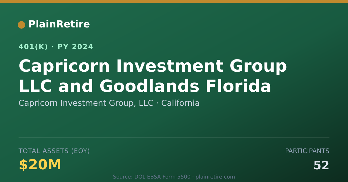 Shareable card for Capricorn Investment Group, LLC 401(k) Plan (2024)