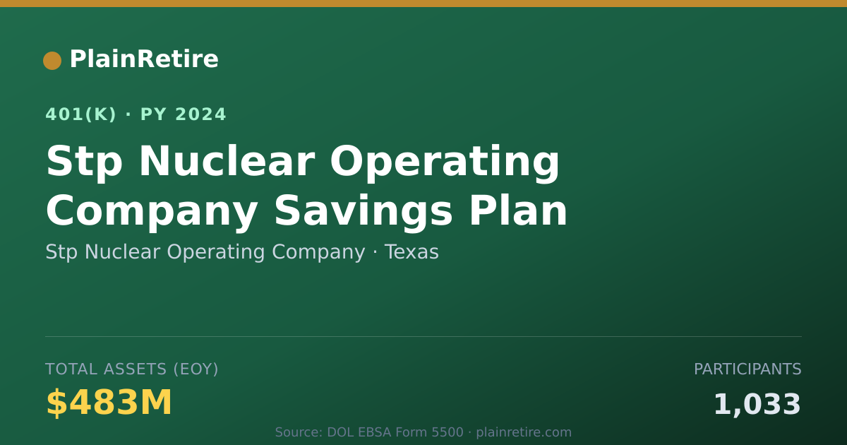 Shareable card for Stp Nuclear Operating Company 401(k) Plan (2024)