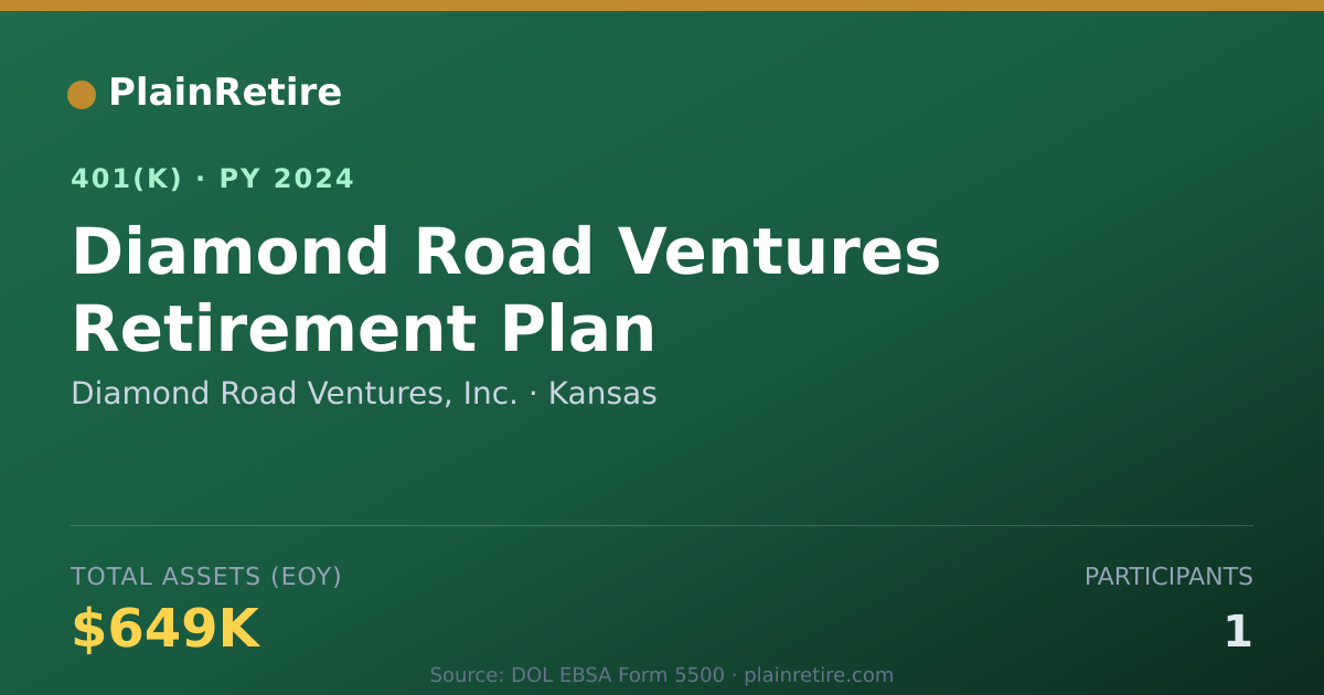 Shareable card for Diamond Road Ventures, Inc. 401(k) Plan (2024)