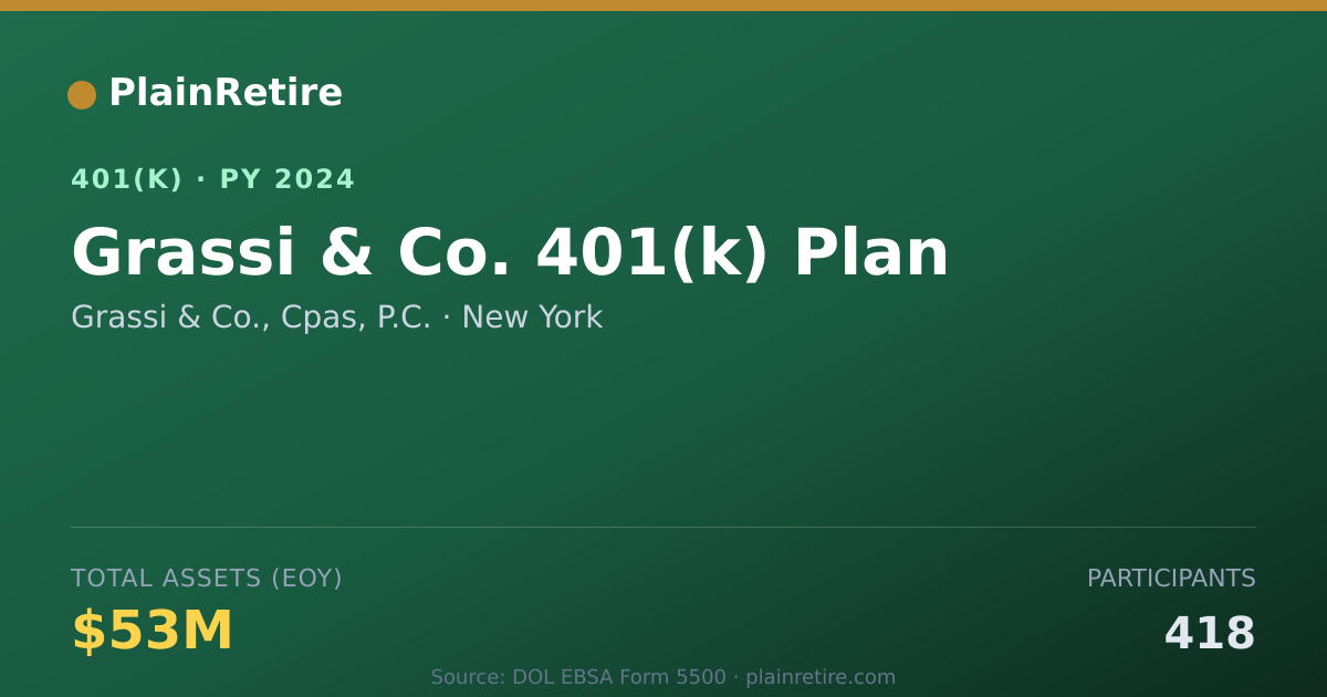 Shareable card for Grassi & Co., Cpas, P.C. 401(k) Plan (2024)