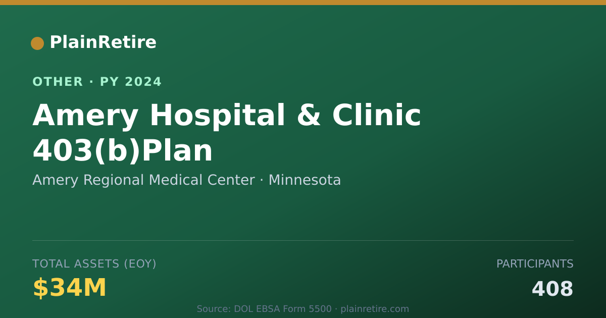 Shareable card for Amery Regional Medical Center Retirement Plan (2024)