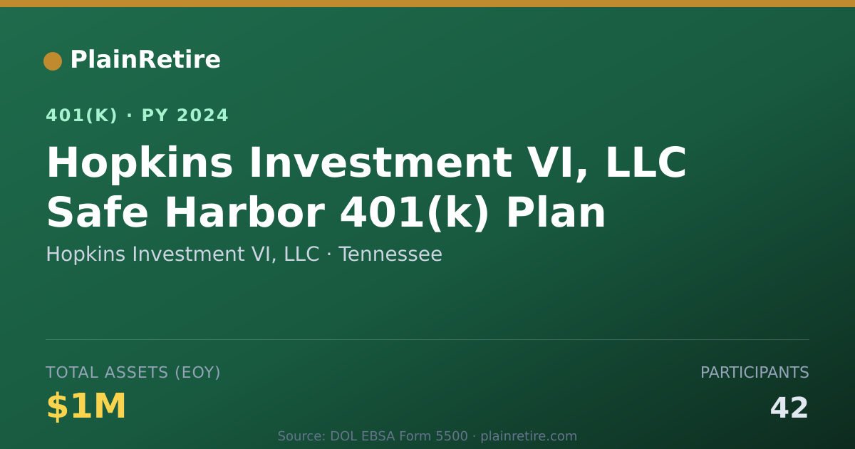 Shareable card for Hopkins Investment VI, LLC 401(k) Plan (2024)