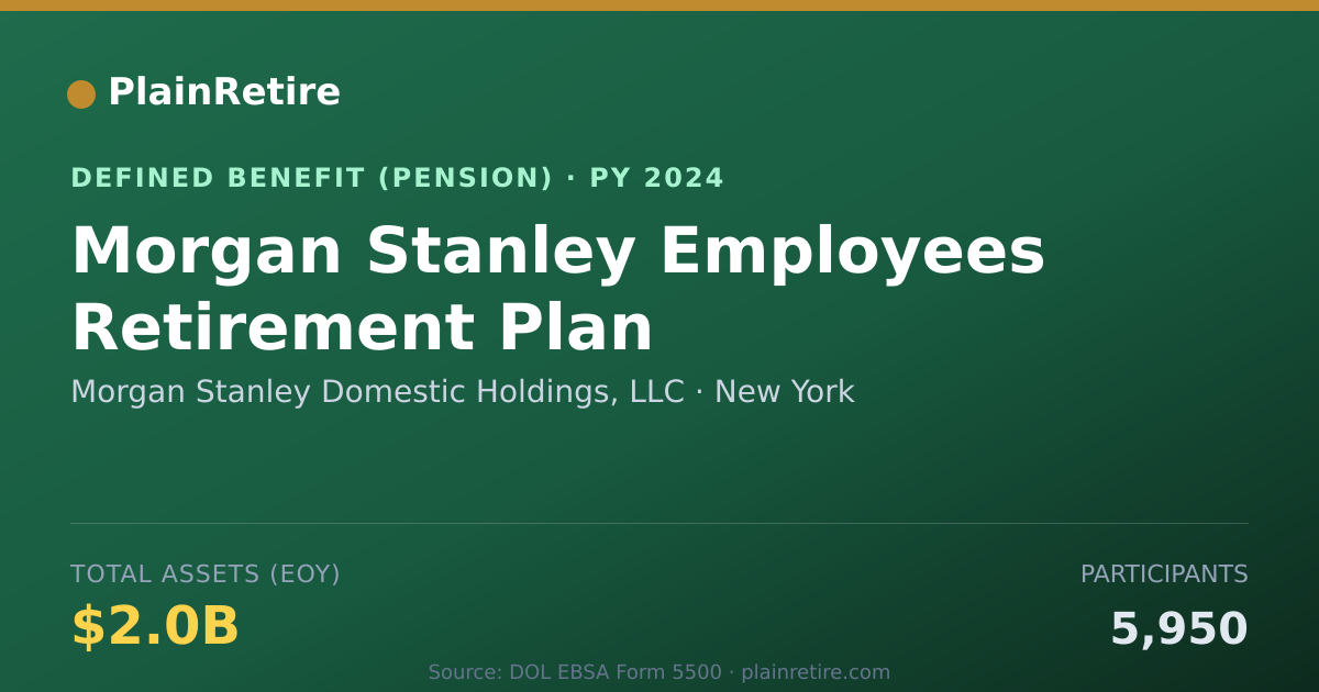 Shareable card for Morgan Stanley Domestic Holdings, LLC Pension Plan (2024)