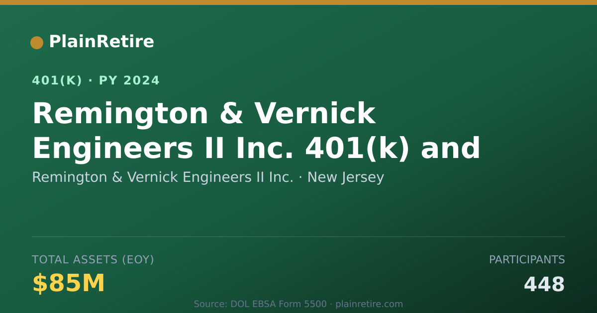 Shareable card for Remington & Vernick Engineers II Inc. 401(k) Plan (2024)