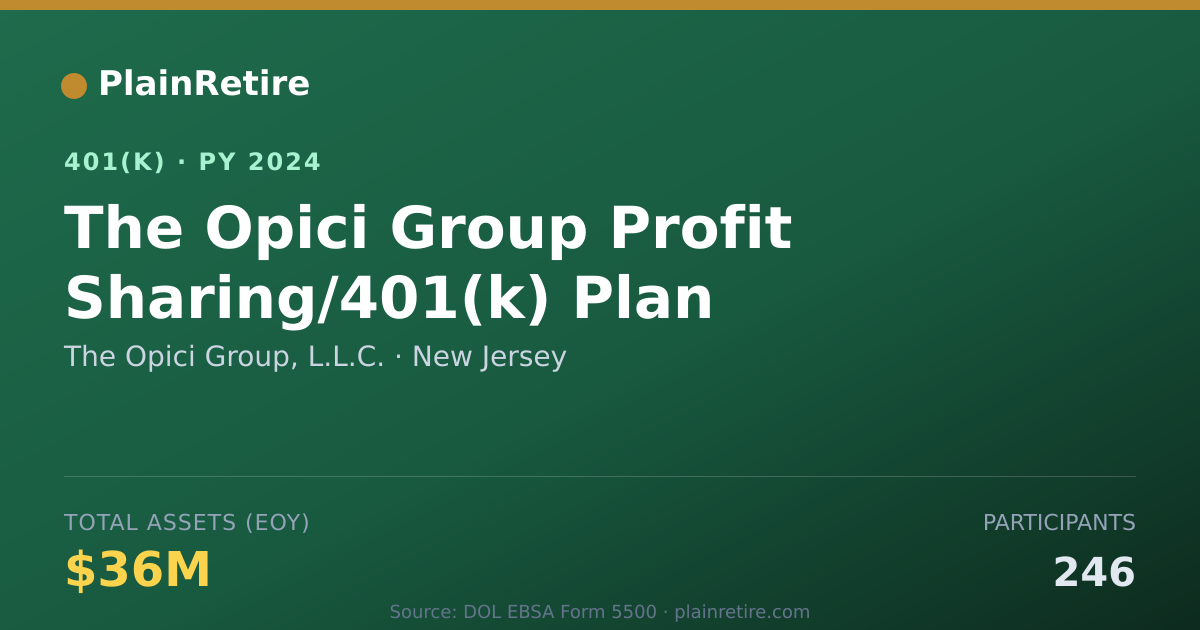 Shareable card for The Opici Group, L.L.C. 401(k) Plan (2024)