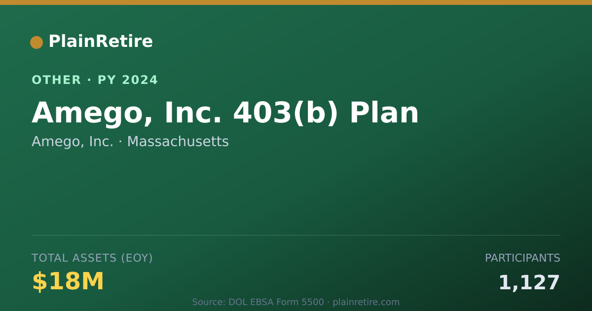 Shareable card for Amego, Inc. Retirement Plan (2024)