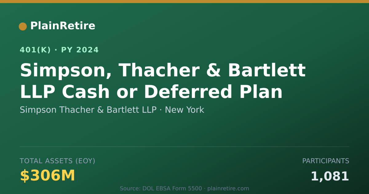 Shareable card for Simpson Thacher & Bartlett LLP 401(k) Plan (2024)