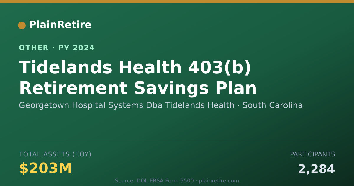 Shareable card for Georgetown Hospital Systems Dba Tidel Retirement Plan (2024)