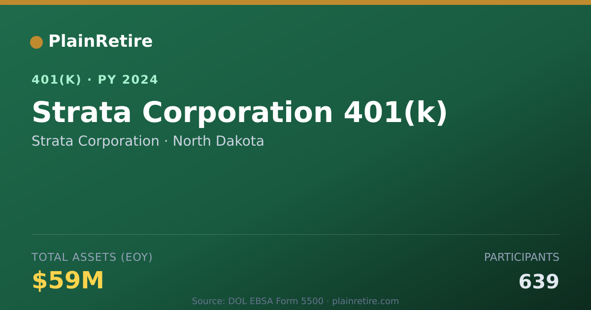 Shareable card for Strata Corporation 401(k) Plan (2024)