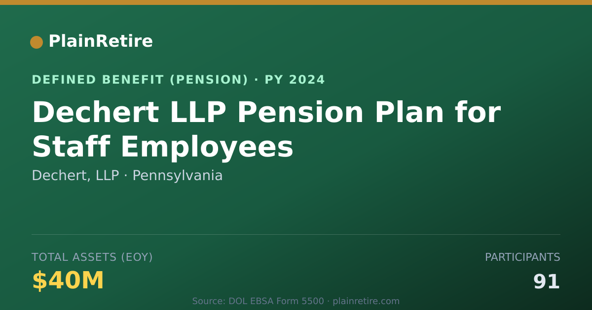 Shareable card for Dechert, LLP Pension Plan (2024)