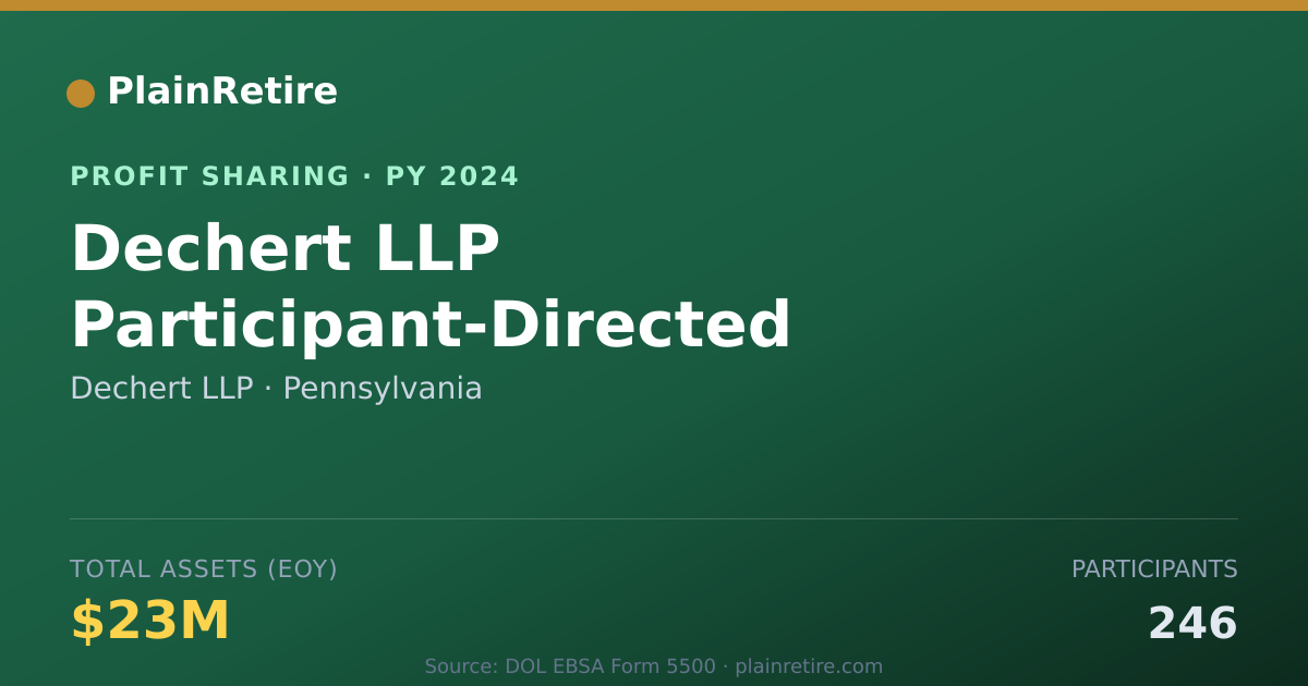 Shareable card for Dechert LLP Profit Sharing Plan (2024)