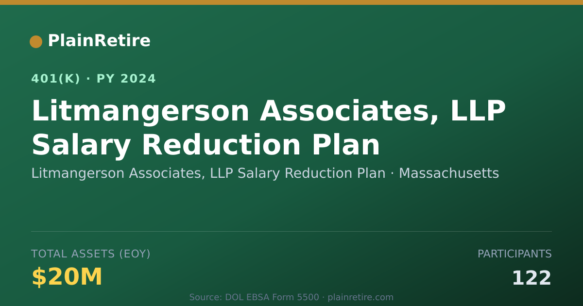 Shareable card for Litmangerson Associates, LLP Salary Reduc 401(k) Plan (2024)