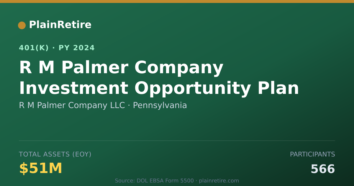 Shareable card for R M Palmer Company LLC 401(k) Plan (2024)