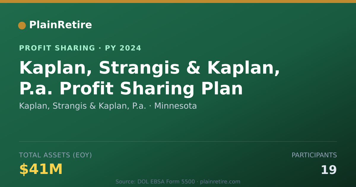 Shareable card for Kaplan, Strangis & Kaplan, P.a. Profit Sharing Plan (2024)