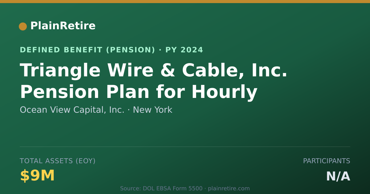 Shareable card for Ocean View Capital, Inc. Pension Plan (2024)