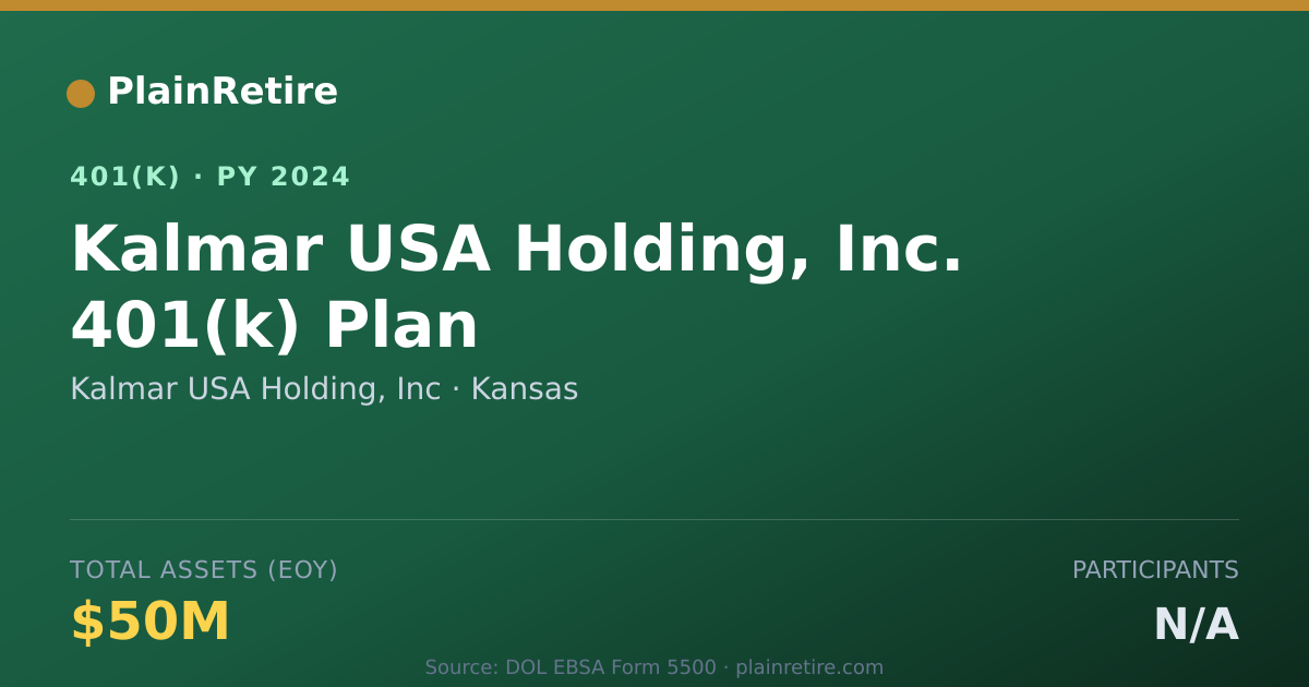 Shareable card for Kalmar USA Holding, Inc 401(k) Plan (2024)