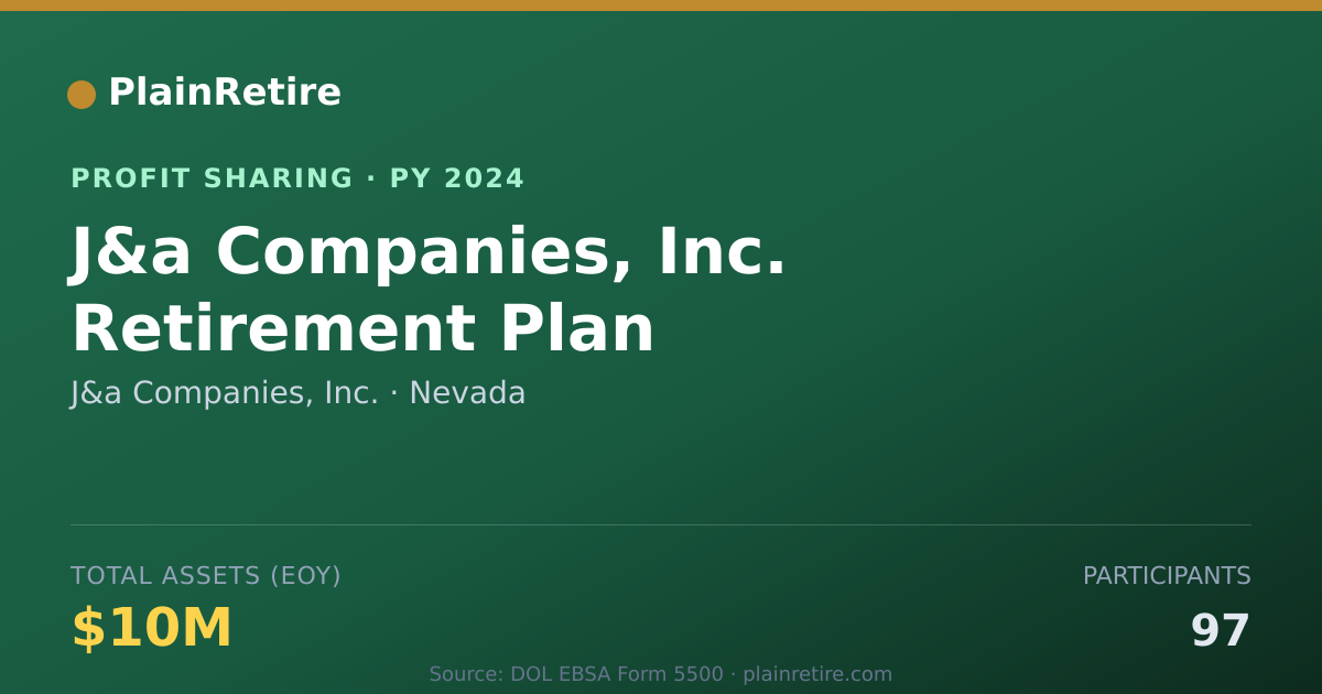 Shareable card for J&a Companies, Inc. Profit Sharing Plan (2024)