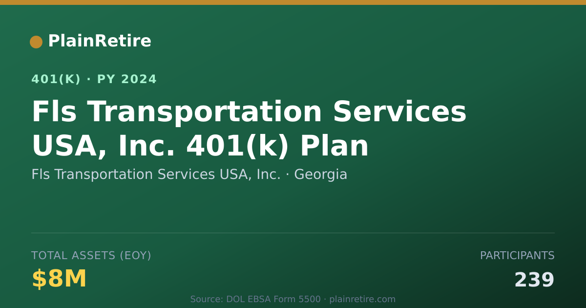Shareable card for Fls Transportation Services USA, Inc. 401(k) Plan (2024)
