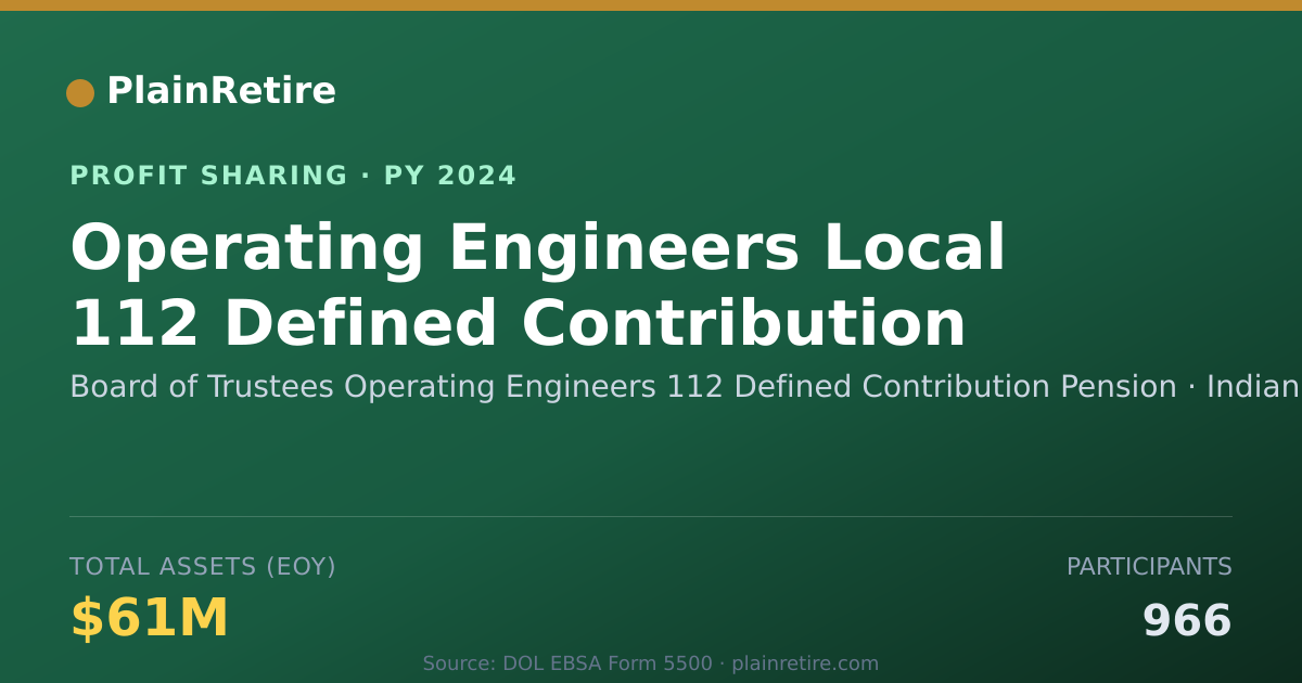Shareable card for Board of Trustees Operating Engin Profit Sharing Plan (2024)