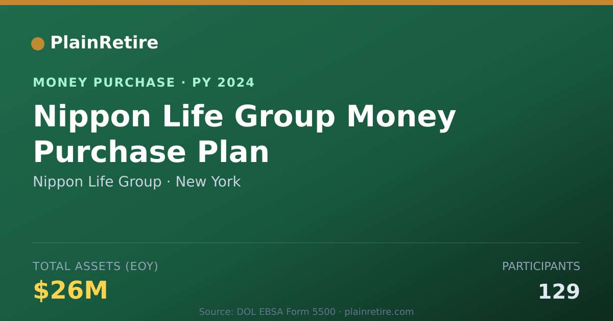 Shareable card for Nippon Life Group Money Purchase Plan (2024)