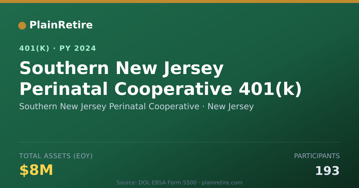 Shareable card for Southern New Jersey Perinatal Cooperative 401(k) Plan (2024)