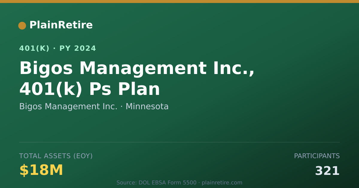Shareable card for Bigos Management Inc. 401(k) Plan (2024)