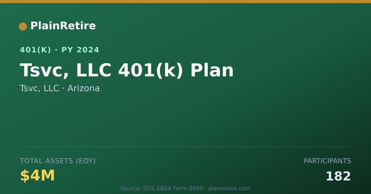 Shareable card for Tsvc, LLC 401(k) Plan (2024)