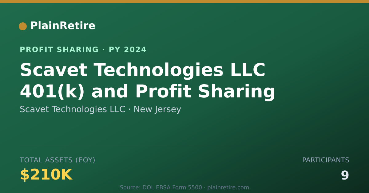Shareable card for Scavet Technologies LLC Profit Sharing Plan (2024)