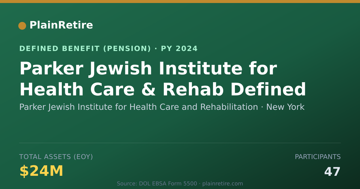 Shareable card for Parker Jewish Institute for Health Care Pension Plan (2024)