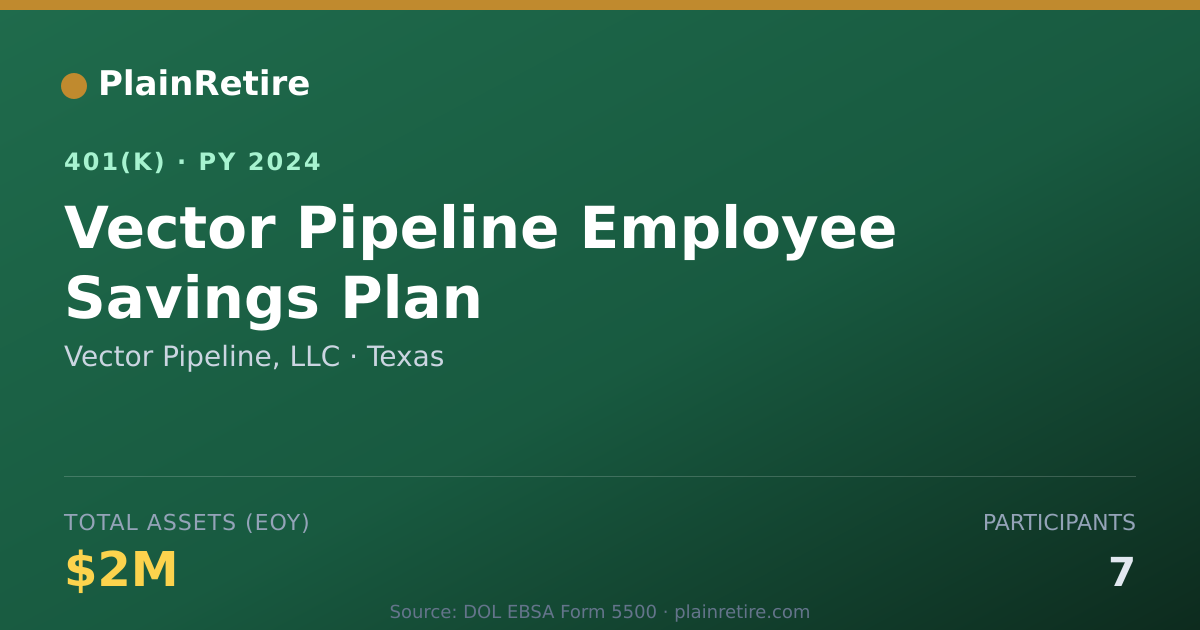 Shareable card for Vector Pipeline, LLC 401(k) Plan (2024)
