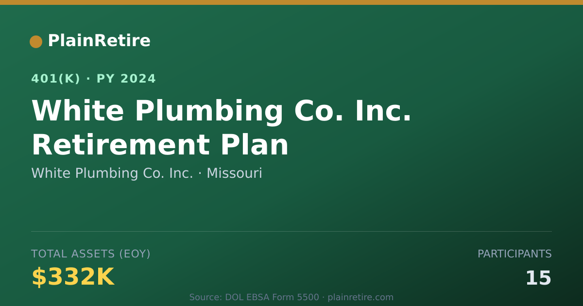 Shareable card for White Plumbing Co. Inc. 401(k) Plan (2024)