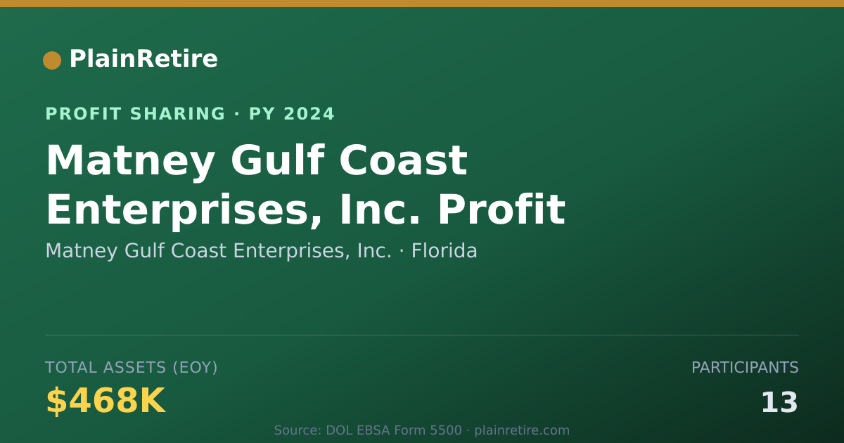 Shareable card for Matney Gulf Coast Enterprises, In Profit Sharing Plan (2024)