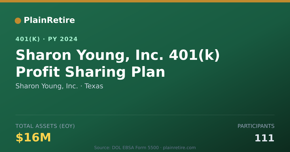 Shareable card for Sharon Young, Inc. 401(k) Plan (2024)
